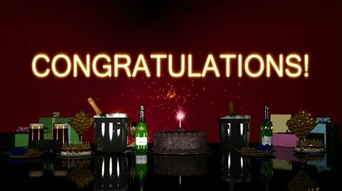 Congratulations (version 1) Stock Footage