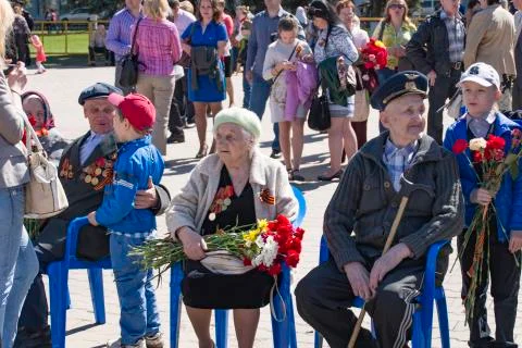 Congratulations to veterans Stock Photos