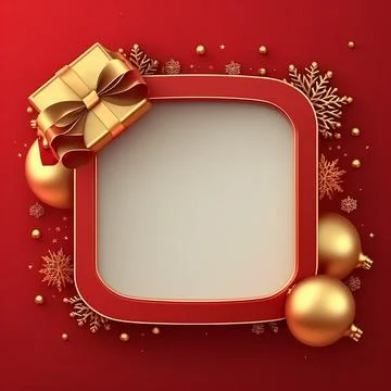 Congratulatory frame or postcard with place for text. AI generated. Stock Illustration