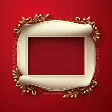 Congratulatory frame or postcard with place for text. AI generated. Иллюстрация