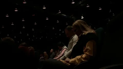 A Congregation in a Dark Sanctuary co Stock Footage 118536385