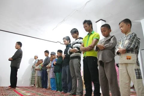 Congregational prayer Stock Photos