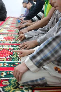 Congregational prayer Stock Photos