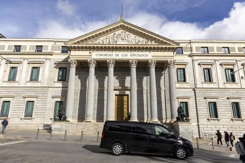 Congreso de los diputados building in madrid, spain Foto stock