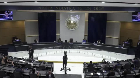 Congress approves constitutional reform introducing life imprisonment in El Salv 库存影片 330980189