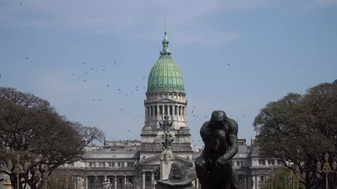 Congress of the Argentine Nation Stock Footage 94235837