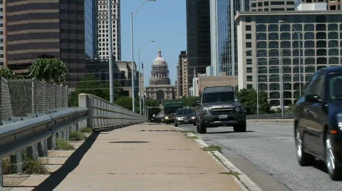 Congress Avenue Bridge  Stock Footage 796014