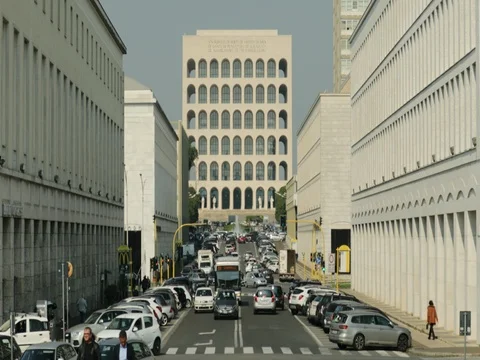 Congress Palace, Rome Stock Footage 74227838