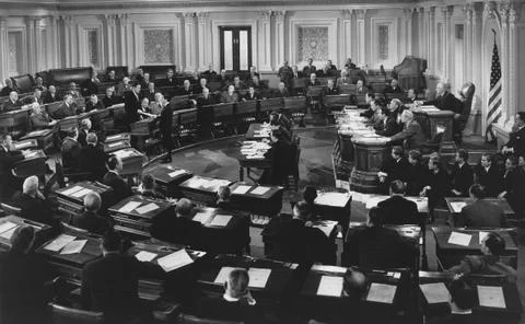 Congressional hearing in session Stock Photos