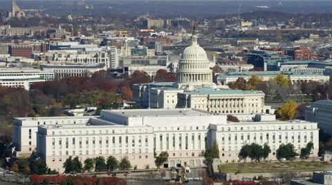 Congressional office building in front of the Capitol, Washington DC. Shot in Stock Footage 59211121