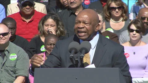 Congressman Cummings: Sound-bite C Stock Footage 1015035