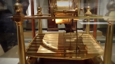 Congreve Rolling Ball Clock Video stock 50793425