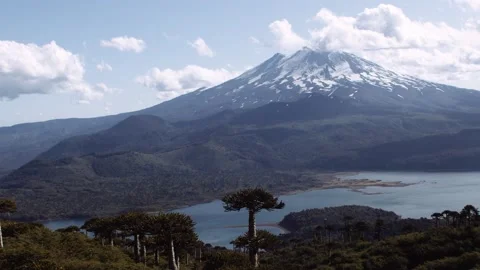 CONGUILLIO NATURAL PARK VULCANO LLAIMA TIMELAPSE Video stock 155677580