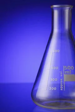 Conical beaker 스톡 사진