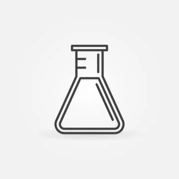 Conical flask icon Stock Illustration