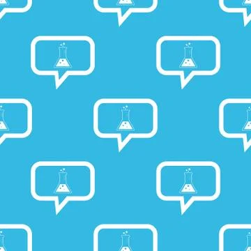 Conical flask message pattern Stock Illustration