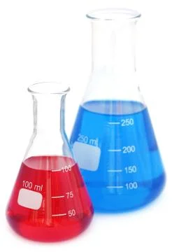 Conical flask Stock Photos