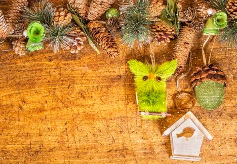 Coniferous frame. Stock Photos