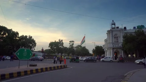 Connaught Place 4K, New Delhi, India Stock Footage 131020249
