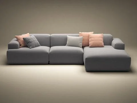 Connect 3-Seater Lounge 3D Model