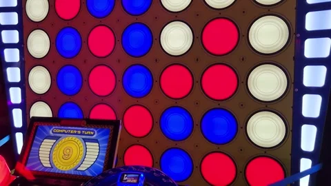 Connect 4 Arcade Game Stock Footage 243915578
