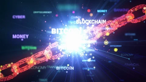 Connect All Blockchain Multi-functions Concept Loop Video stock 122379851