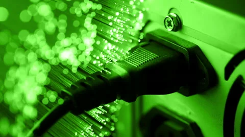 Connect and pull out electric cable into PC Stock Footage 65823834