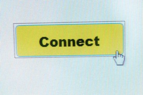 Connect button Stock Photos