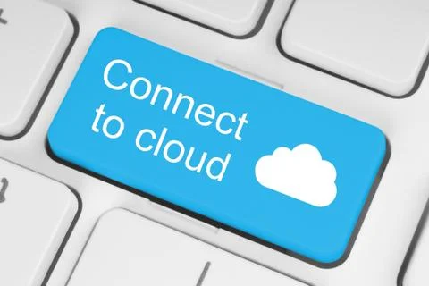 Connect to cloud concept Stock Photos