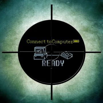 Connect to computer Stock Illustration