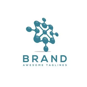 Connect data logo, technology connect logo Stock Illustration