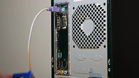 Connect different Devices To Computer Stock Footage 242382400