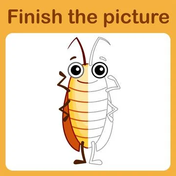 Connect the dot and complete the picture. Simple coloring for children. Drawi Stock Illustration