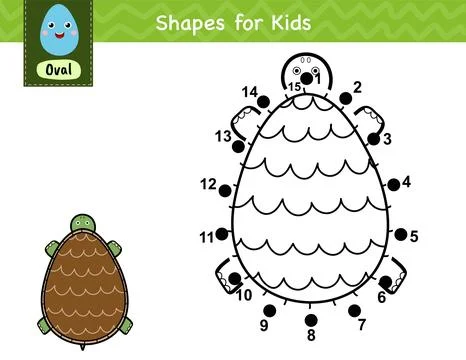 Connect the dots and draw a turtle. Dot to dot number game for kids Stock Illustration