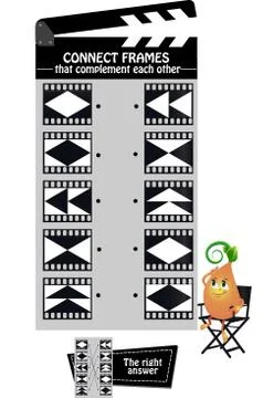 Connect frames game Stock Illustration