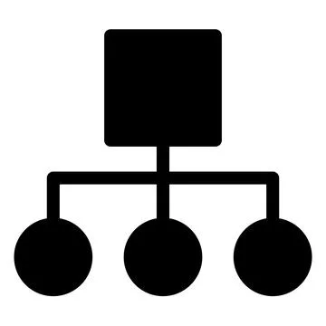 Connect link glyph icon vector illustration isolated on white background Stock Illustration