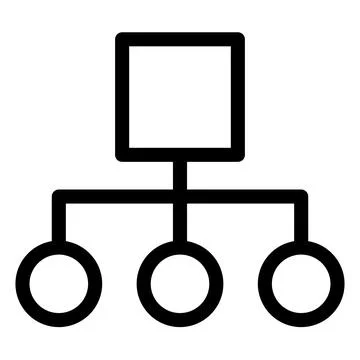 Connect link line icon vector illustration isolated on white background Stock Illustration