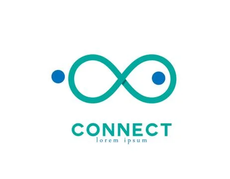 Connect logo Stock Illustration