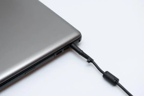 Connect the power cable Stock Photos