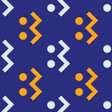 Connect right seamless pattern Stock Illustration