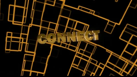 Connect Technology Word with background Video stock 294586009