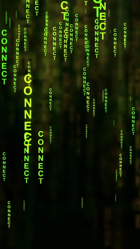 Connect text  concept vertical video Stock Footage 229477604
