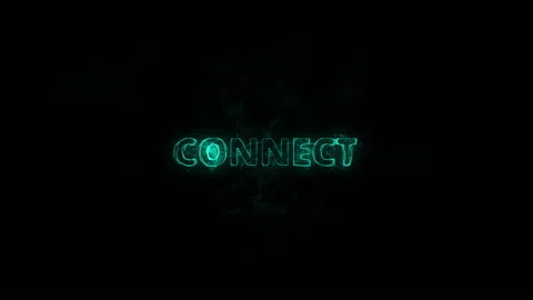 Connect title with plexus effect. Connected lines with dots. Lines title plexus Stock Footage 170519487