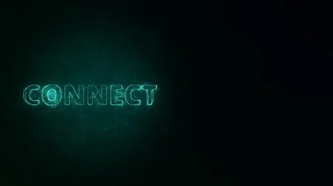 Connect title with plexus effect. Connected lines with dots. Lines title plexus 스톡 일러스트