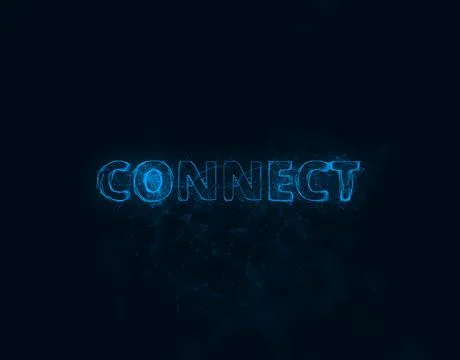 Connect title with plexus effect. Connected lines with dots. Lines title plexus 스톡 일러스트