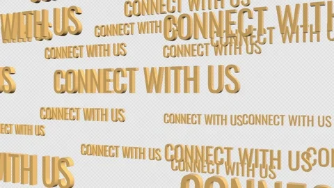 CONNECT WITH US Text Animation. Stock Footage 315883836