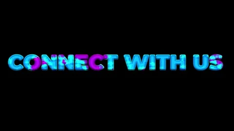 Connect With Us: Vibrant Text Graphic Stock-Footage 311922454