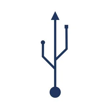 Connect USB Stick, Plug Hardware, Flash, Cable Stock Illustration