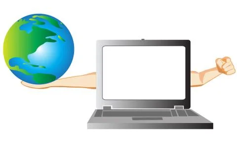 Connect With The World Illustration