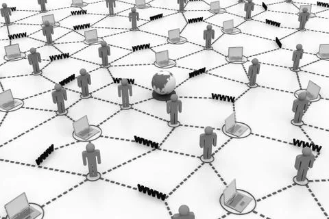 Connect the world Stock Illustration